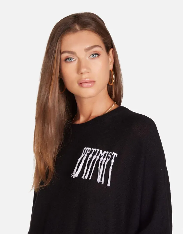 Ladona Optimist Butterflies Black Women039s Lauren Moshi Sweaters and Knits