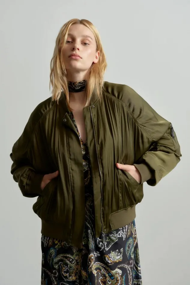 Lala Berlin Coats and Jackets Jacket Jordin Polyester Mix Olive 8211 Women