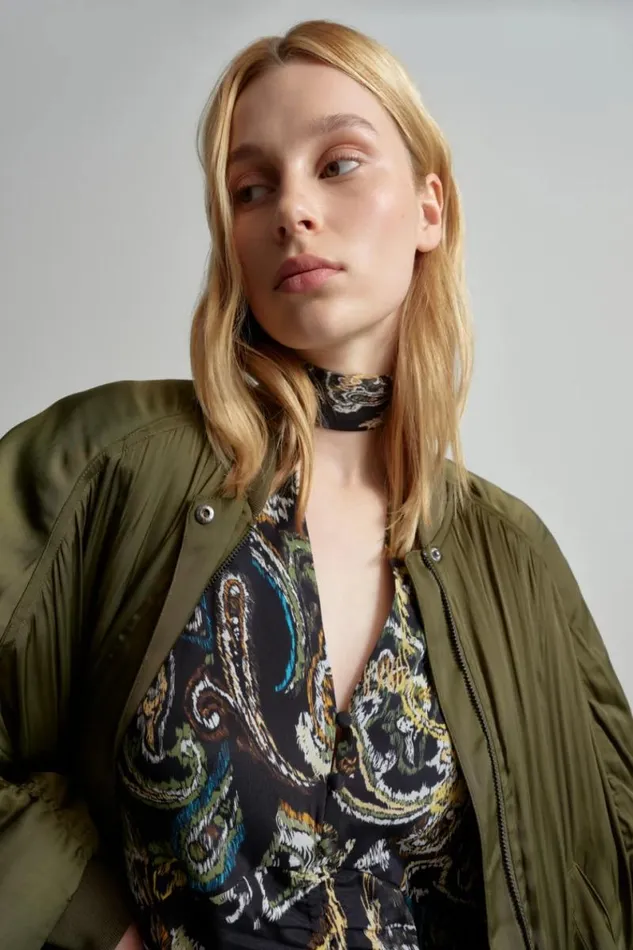 Lala Berlin Coats and Jackets Jacket Jordin Polyester Mix Olive 8211 Women