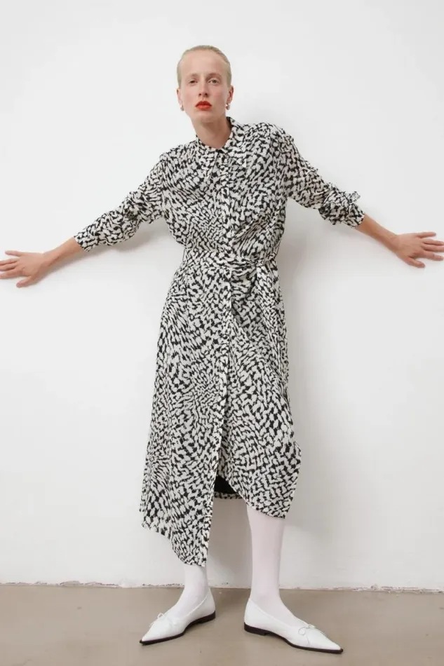 Lala Berlin Dresses Dress Deerja Viscosesilk Blend Swoosh Heritage 8211 Women