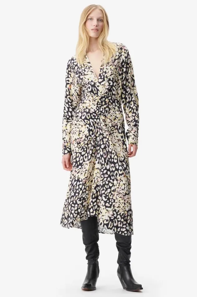 Lala Berlin Dresses Dress Diala Viscose Floral Leo 8211 Women