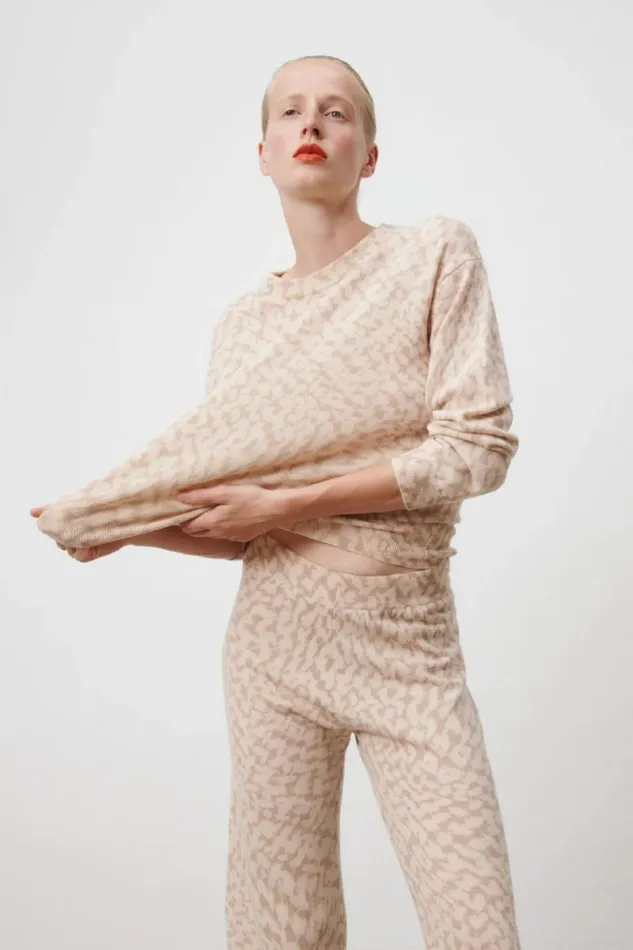 Lala Berlin Pants and Skirts Pants Kartos Wool Mix Cream Heritage 8211 Women