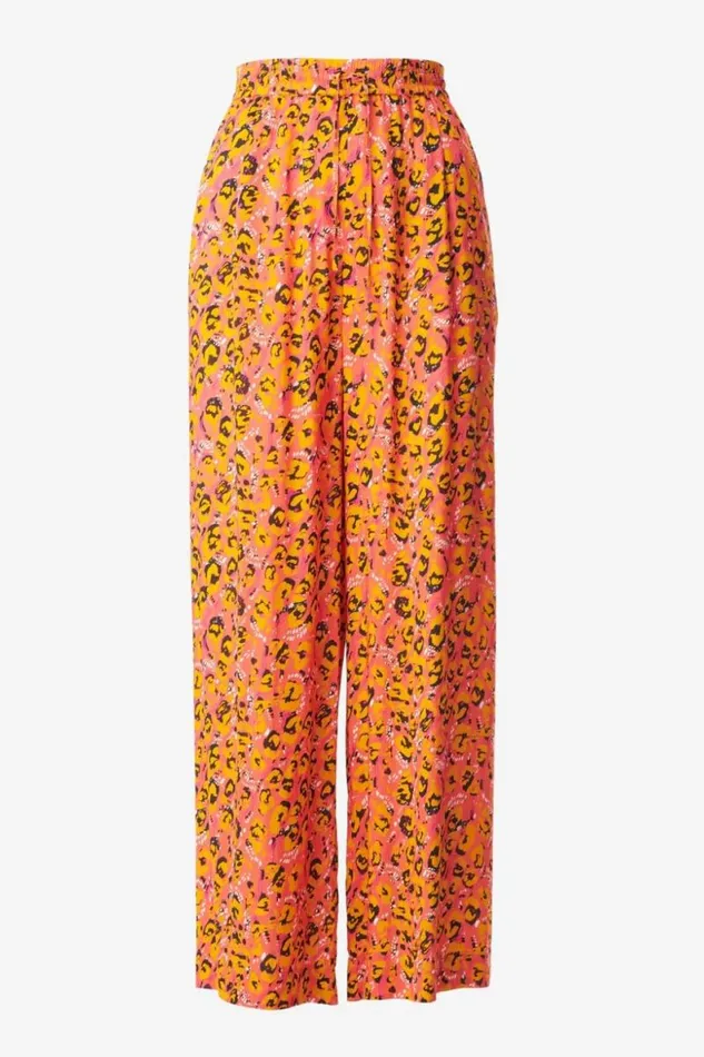 Lala Berlin Pants and Skirts Pants Perla Viscose Leo Pink 8211 Women