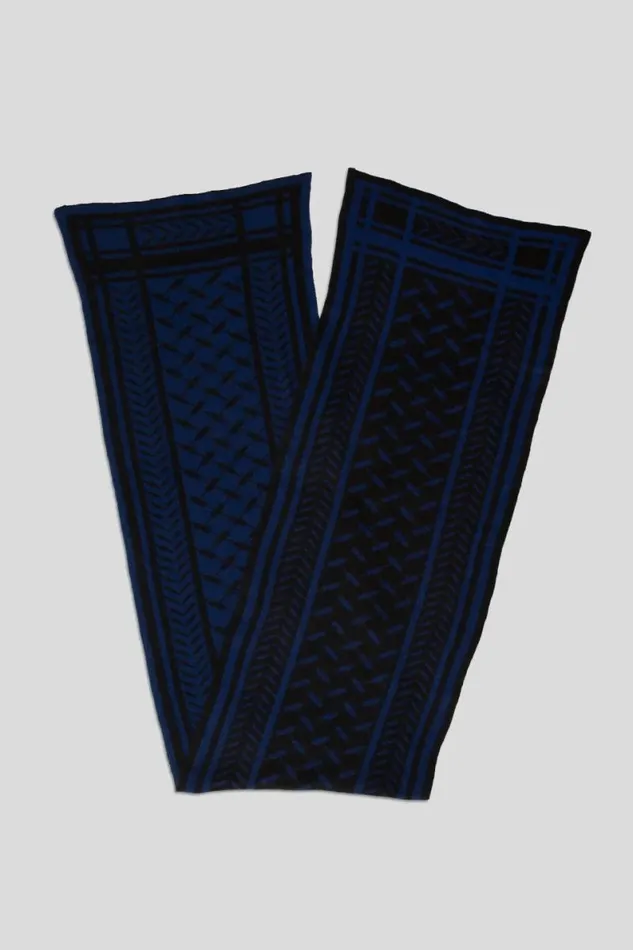 Lala Berlin Scarves and Triangles Scarf Chuck Cashmere Dark Blue 8211 Women
