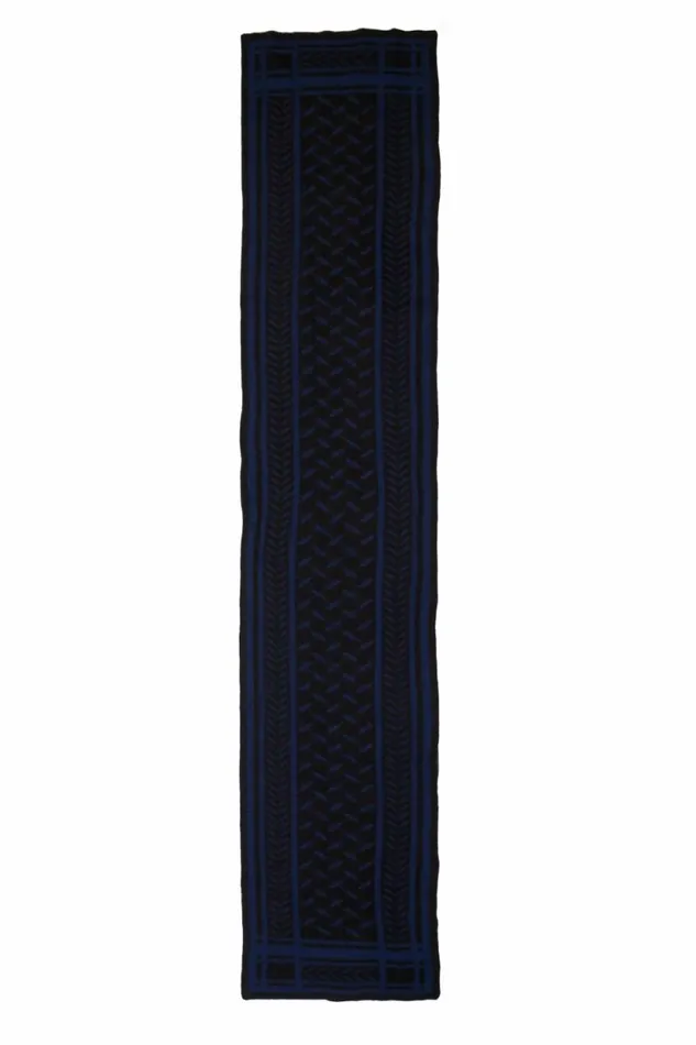 Lala Berlin Scarves and Triangles Scarf Chuck Cashmere Dark Blue 8211 Women