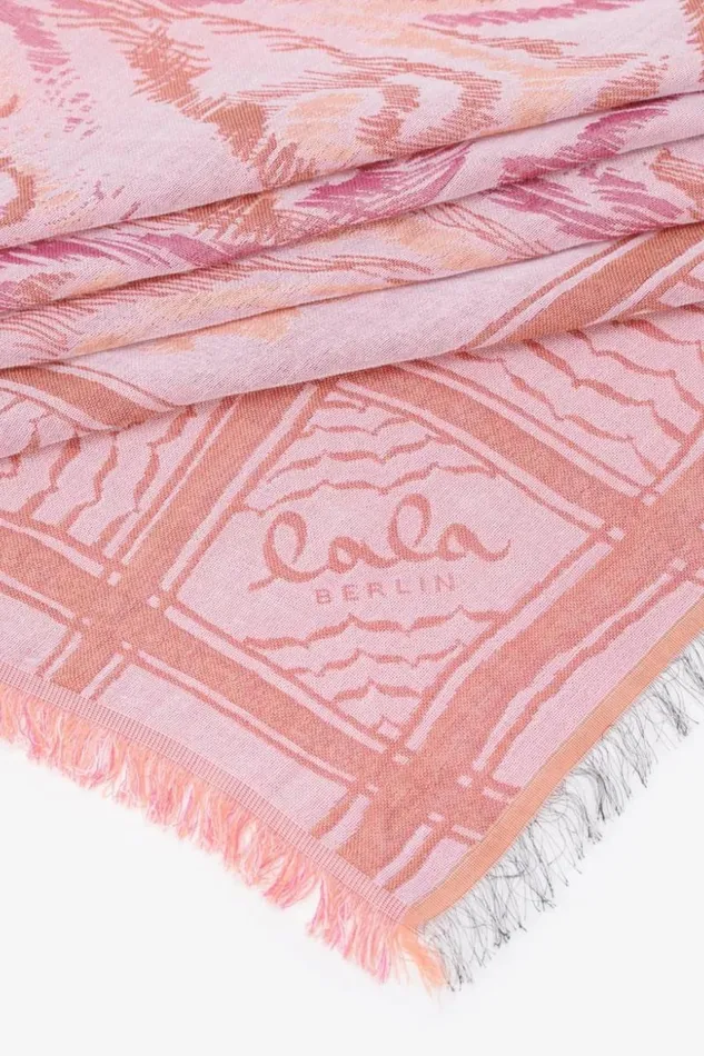 Lala Berlin Scarves and Triangles Triangle Amalino Cotton Mix Paisley Park Pink 8211 Women