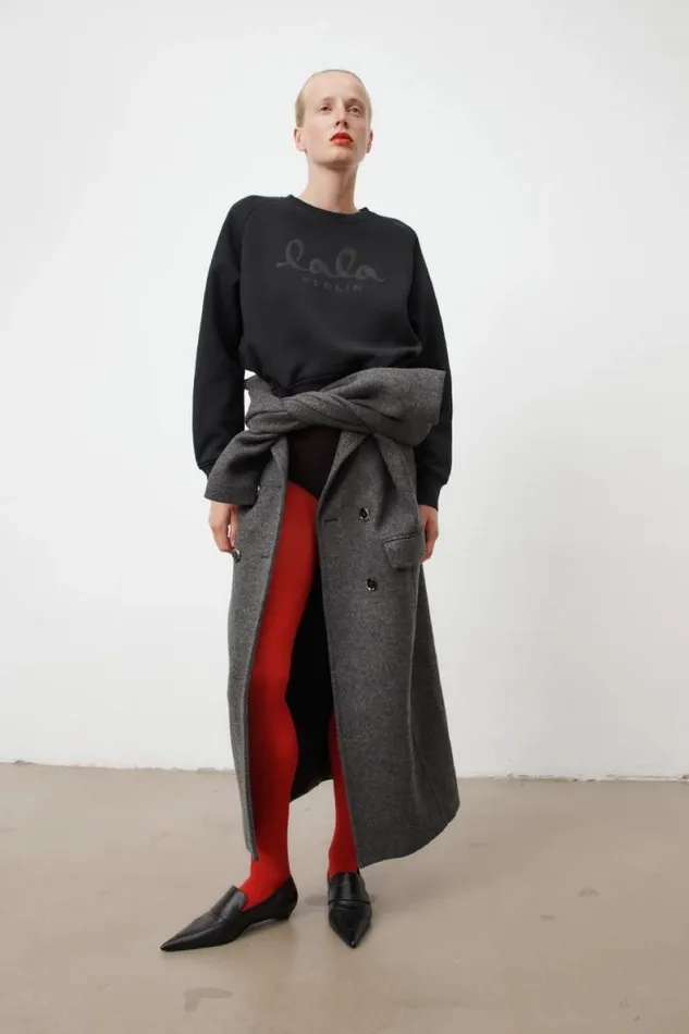 Lala Berlin Shirts and Blouses Sweatshirt Ijora Cotton Black 8211 Women