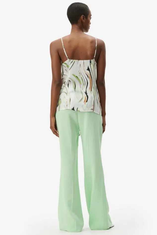 Lala Berlin Shirts and Blouses Top Tiko Viscose Marble Wave Green 8211 Women