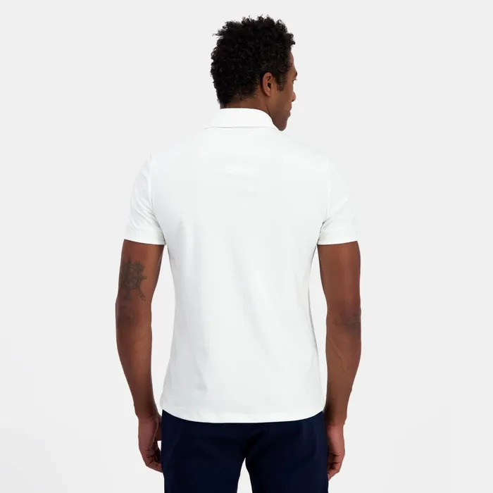 Le Coq Sportif Coq D039or Polo Shirt Col Zipp En Interlock 240g Coton Marsh Mallow Men Polos Shirts