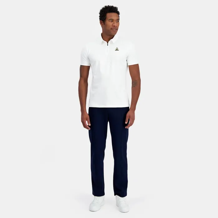 Le Coq Sportif Coq D039or Polo Shirt Col Zipp En Interlock 240g Coton Marsh Mallow Men Polos Shirts