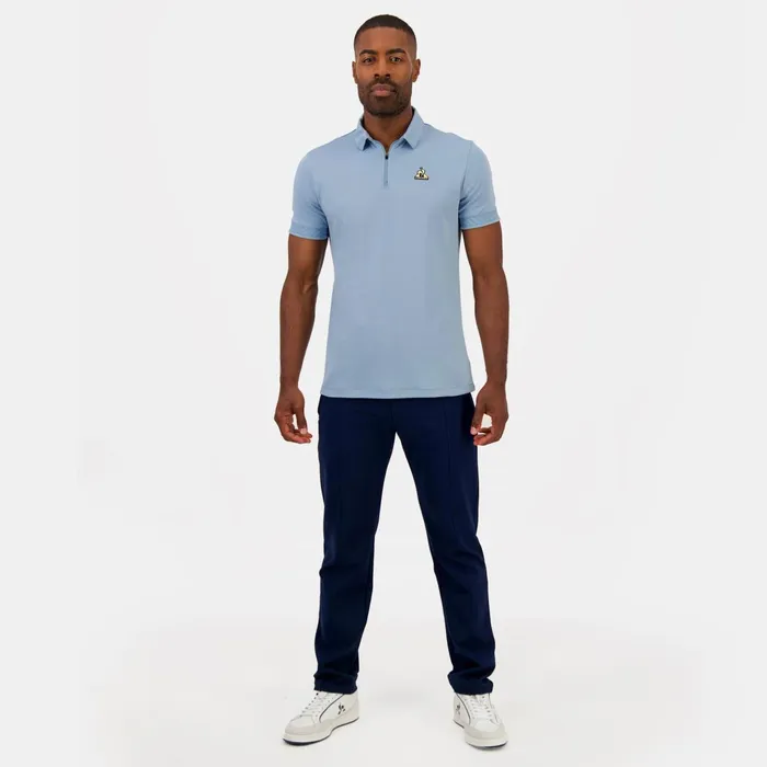 Le Coq Sportif Coq D039or Polo Shirt Faded Denim Men Polos Shirts