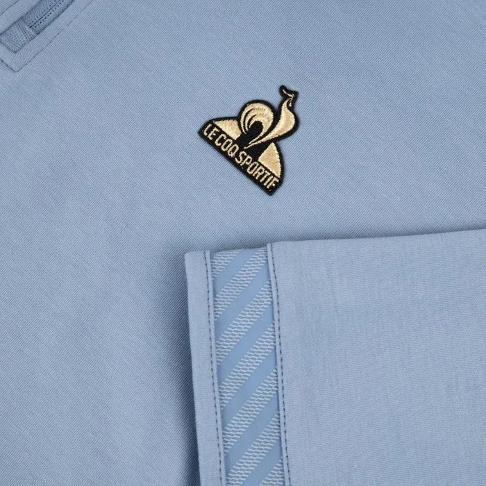 Le Coq Sportif Coq D039or Polo Shirt Faded Denim Men Polos Shirts