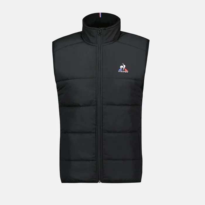 Le Coq Sportif Essentiels Down Jacket Sans Manche Black Men Jackets