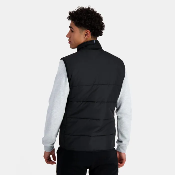 Le Coq Sportif Essentiels Down Jacket Sans Manche Black Men Jackets