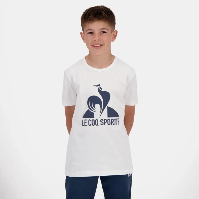 Le Coq Sportif Essentiels TShirt Kids New Optical White Kids Tshirts