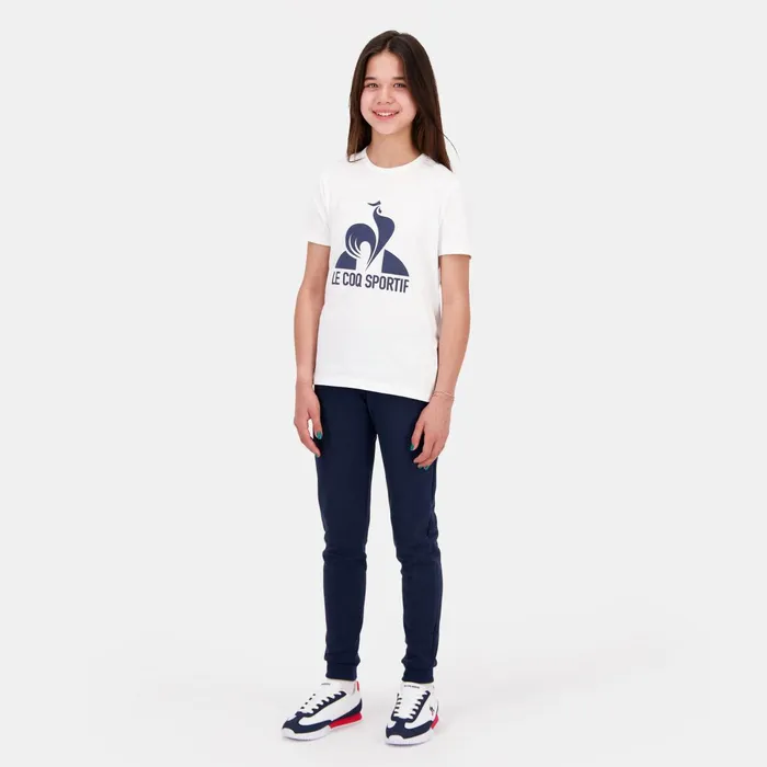 Le Coq Sportif Essentiels TShirt Kids New Optical White Kids Tshirts