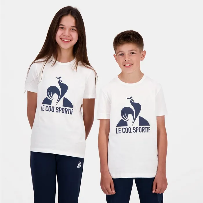 Le Coq Sportif Essentiels TShirt Kids New Optical White Kids Tshirts