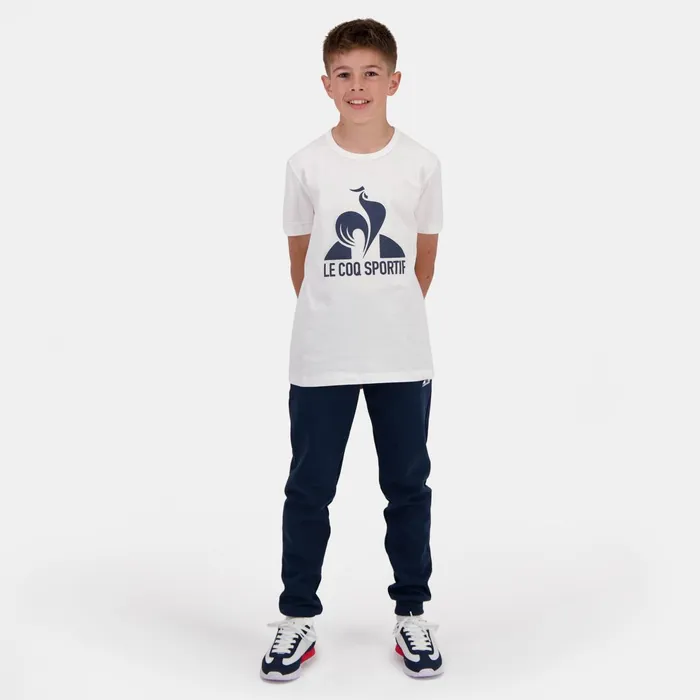 Le Coq Sportif Essentiels TShirt Kids New Optical White Kids Tshirts
