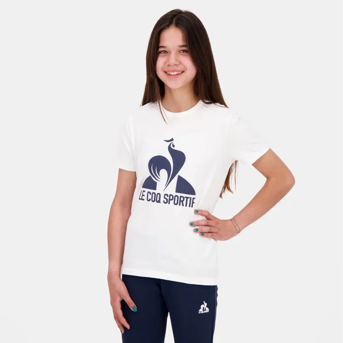 Le Coq Sportif Essentiels TShirt Kids New Optical White Kids Tshirts