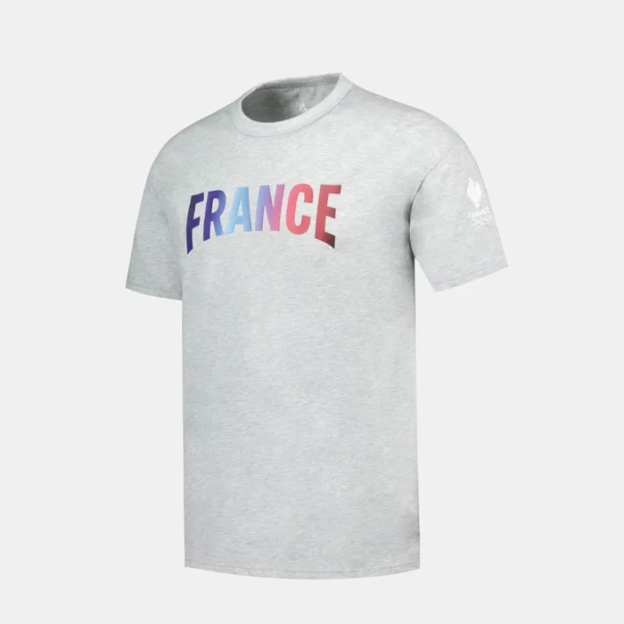 Le Coq Sportif France039s Olympic Team TShirt Gris Chin Clair Men Tshirts And Tops