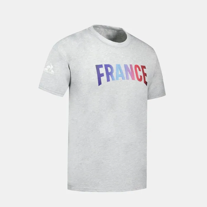 Le Coq Sportif France039s Olympic Team TShirt Gris Chin Clair Men Tshirts And Tops