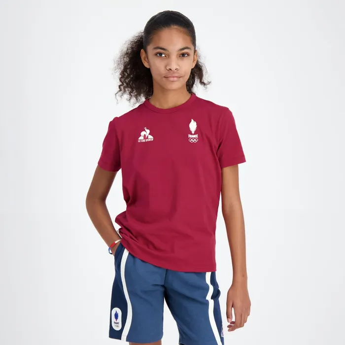 Le Coq Sportif France039s Olympic Team TShirt Kids Rio Red Kids Tshirts