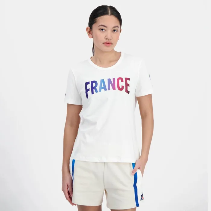 Le Coq Sportif France039s Olympic Team TShirt Marshmallow Women Tshirts Polos Shirts And Tops Le Coq Sportif France039s Olympic Team TShirt Marshmallow Women Tshirts Polos Shirts And Tops