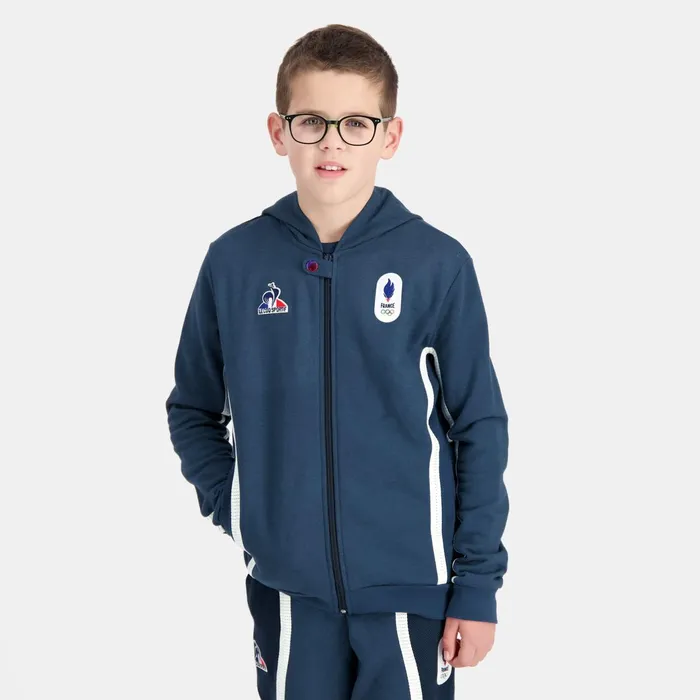 Le Coq Sportif France039s Olympic Team ZipUp Hoodie Kids Kids Sweatshirts And Hoodies