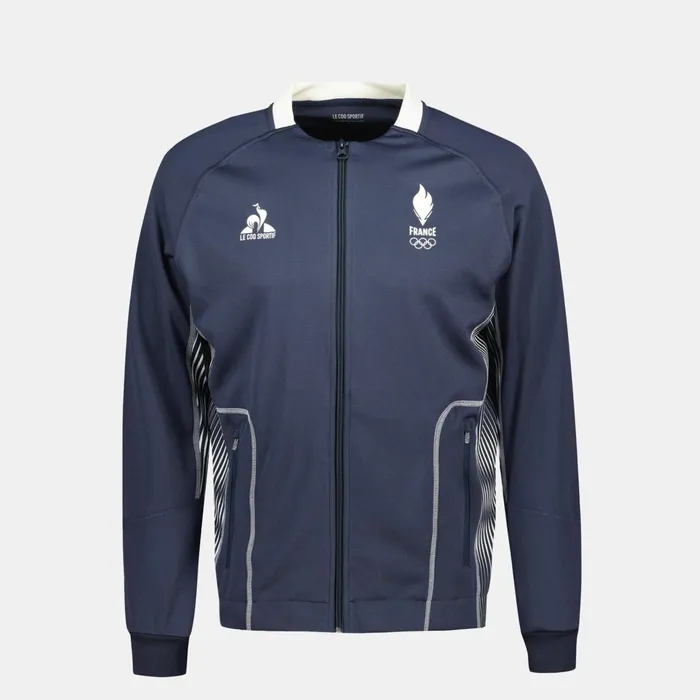 Le Coq Sportif France039s Olympic Team ZipUp Sweatshirtshirt Insignia Blue Men Sweatshirts Le Coq Sportif France039s Olympic Team ZipUp Sweatshirtshirt Insignia Blue Men Sweatshirts