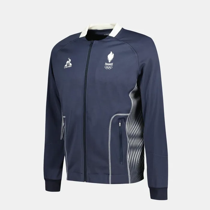 Le Coq Sportif France039s Olympic Team ZipUp Sweatshirtshirt Insignia Blue Men Sweatshirts Le Coq Sportif France039s Olympic Team ZipUp Sweatshirtshirt Insignia Blue Men Sweatshirts