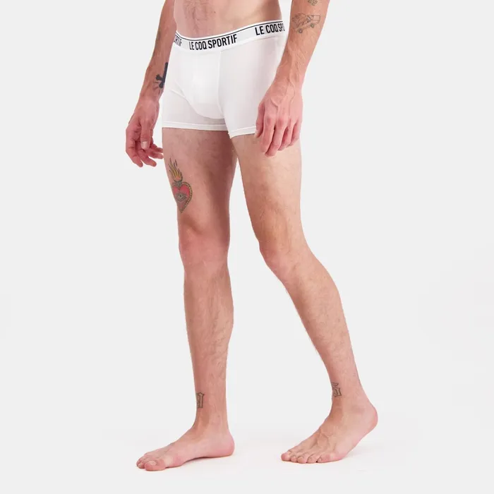Le Coq Sportif Lot 2 Boxers Homme New Optical Whiteblack Men Underwear