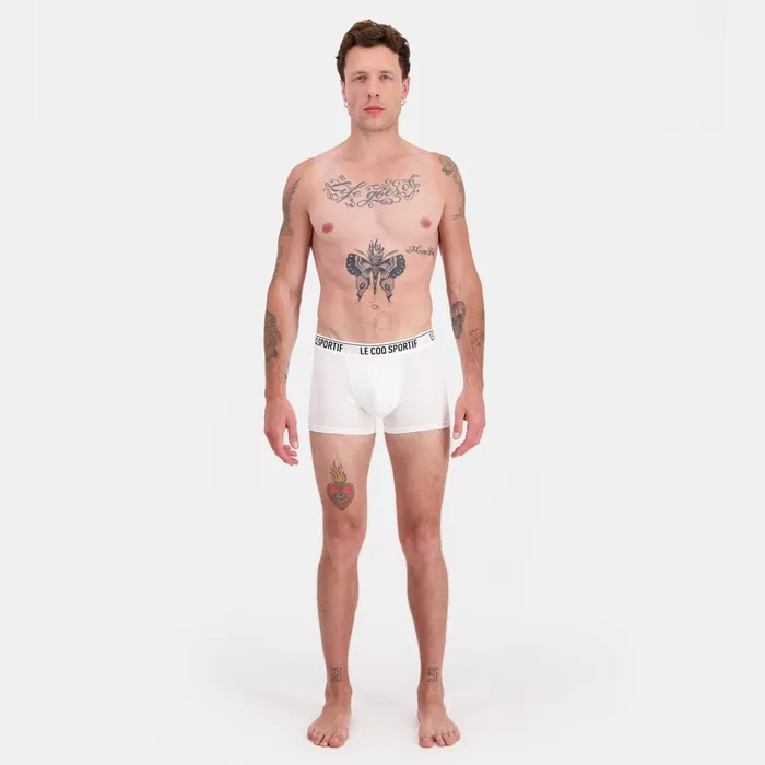 Le Coq Sportif Lot 2 Boxers Homme New Optical Whiteblack Men Underwear