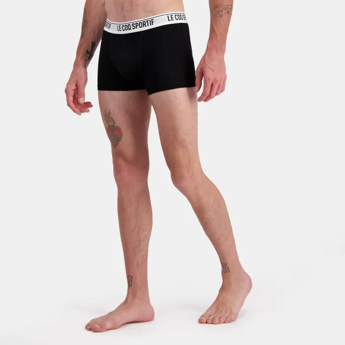 Le Coq Sportif Lot 2 Boxers Homme New Optical Whiteblack Men Underwear