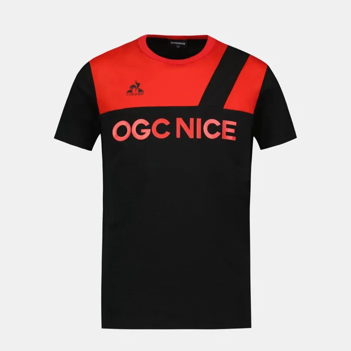 Le Coq Sportif OGC Nice TShirt Kids Blackred N Kids Tshirts