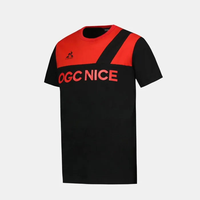 Le Coq Sportif OGC Nice TShirt Kids Blackred N Kids Tshirts