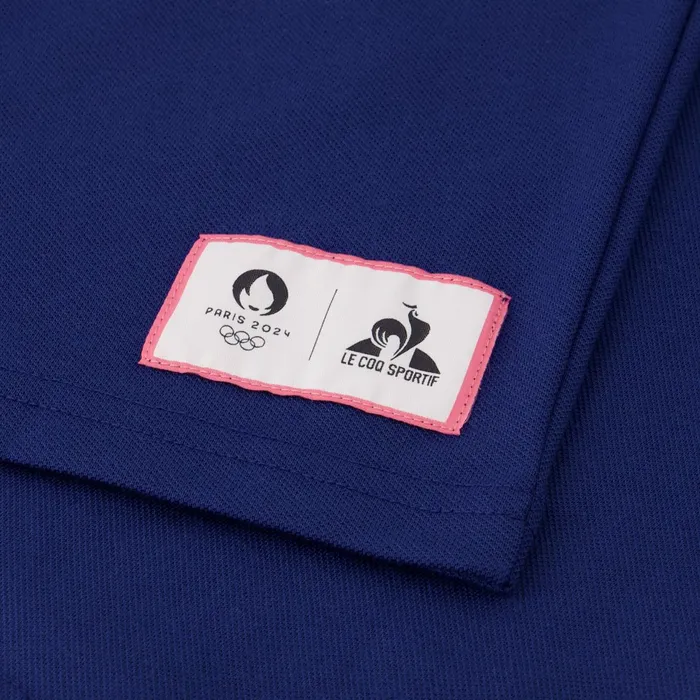 Le Coq Sportif Paris 2024 Polo Shirt Blue Depths Men Polos Shirts