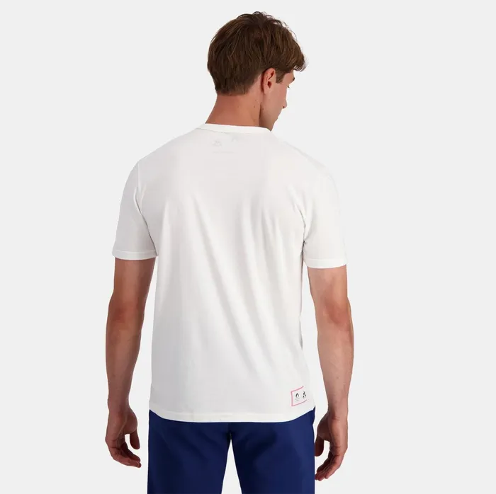 Le Coq Sportif Paris 2024 TShirt Marshmallow Men Tshirts And Tops