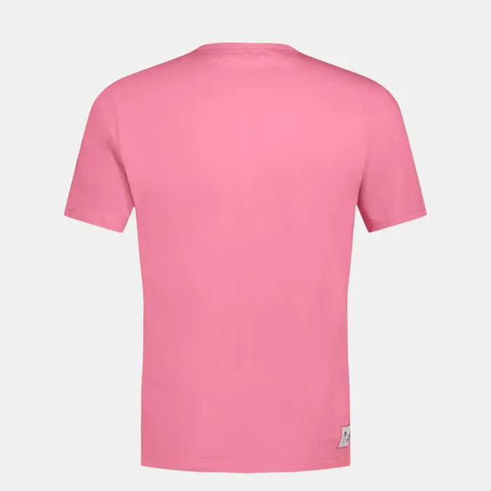 Le Coq Sportif Paris 2024 TShirt Pink Carnation Men Tshirts And Tops