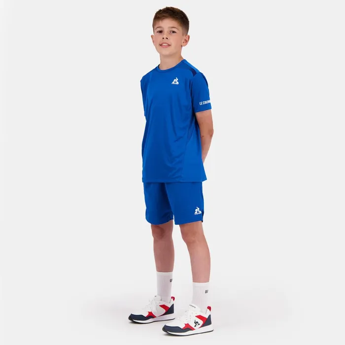 Le Coq Sportif Performance Tennis TShirt Kids Lapis Blue Kids Tshirts