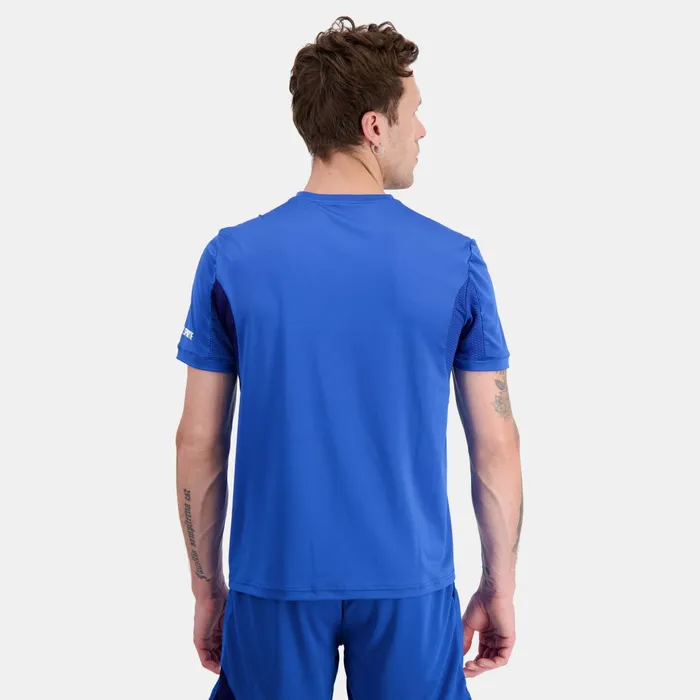 Le Coq Sportif Performance Tennis TShirt Lapis Blue Men Tshirts And Tops