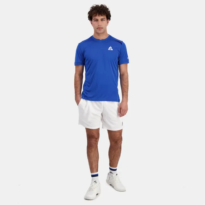 Le Coq Sportif Performance Tennis TShirt Lapis Blue Men Tshirts And Tops