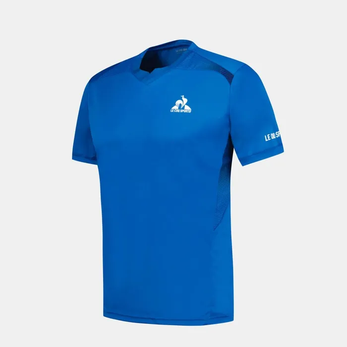 Le Coq Sportif Performance Tennis TShirt Lapis Blue Men Tshirts And Tops