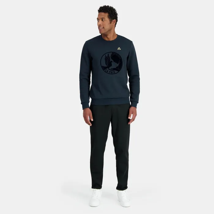Le Coq Sportif RoundNeck Sweatshirtshirt Motif La Paix Sky Captain Men Sweatshirts