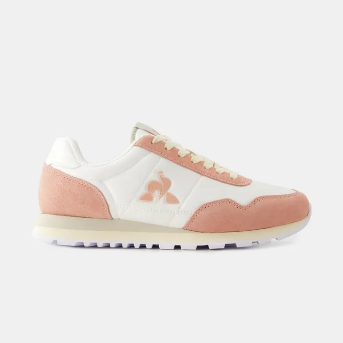 Le Coq Sportif Shoes ASTRA2 W Optical White Rose Tan Women Trainers And Sneakers