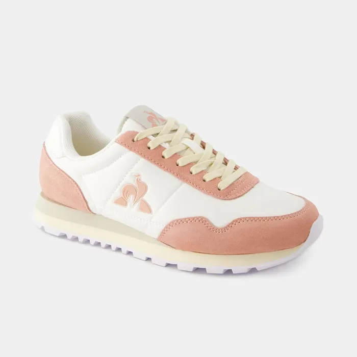 Le Coq Sportif Shoes ASTRA2 W Optical White Rose Tan Women Trainers And Sneakers Le Coq Sportif Shoes ASTRA2 W Optical White Rose Tan Women Trainers And Sneakers