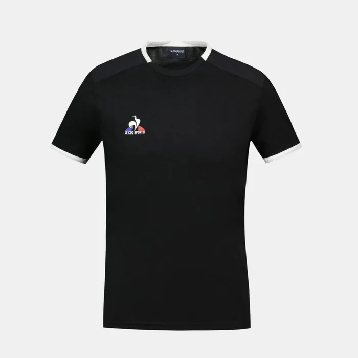 Le Coq Sportif Tennis TShirt Black Men Tshirts And Tops