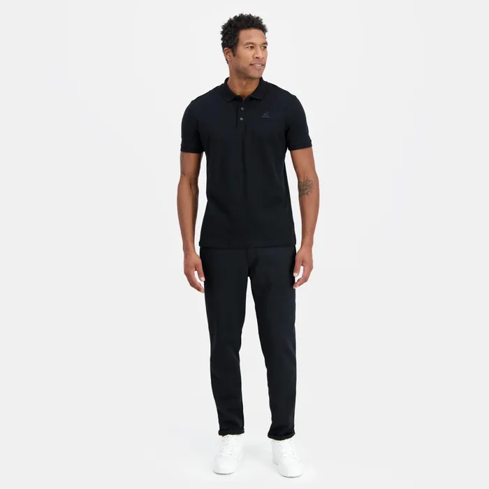 Le Coq Sportif Ton Sur Ton Polo Shirt En Jersey Piqu Coton Black Men Polos Shirts Le Coq Sportif Ton Sur Ton Polo Shirt En Jersey Piqu Coton Black Men Polos Shirts
