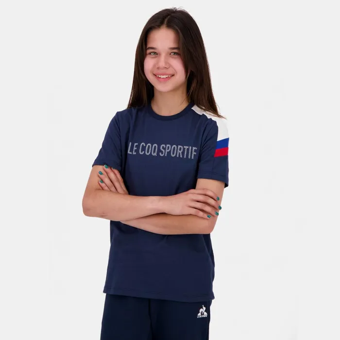 Le Coq Sportif Tricolore Tshirt Enfant Blue Light Kids Tshirts