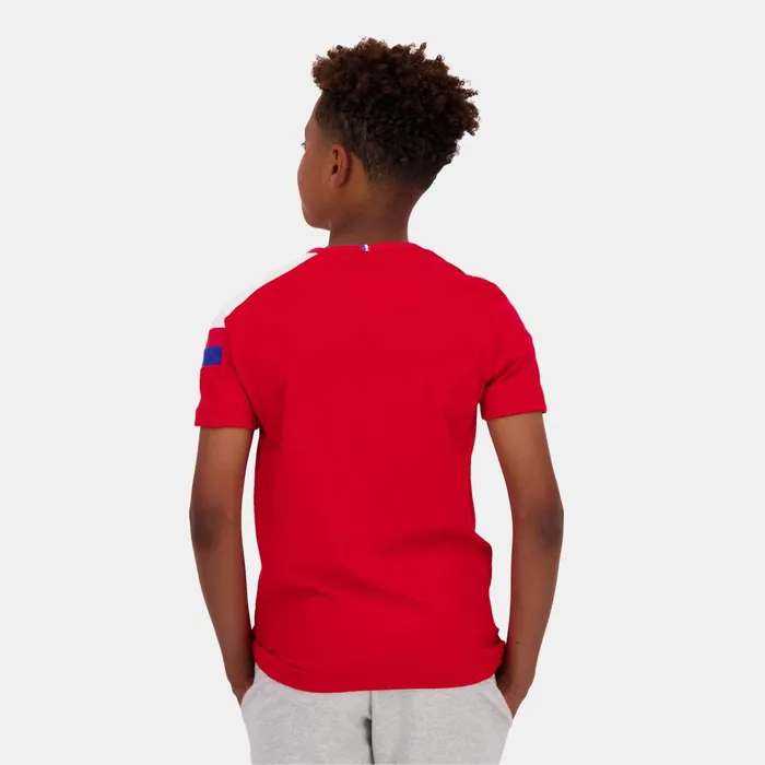 Le Coq Sportif Tricolore Tshirt Enfant Pur Rouge Kids Tshirts