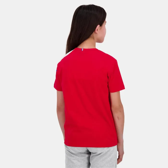 Le Coq Sportif Tricolore Tshirt Enfant Pur Rouge Kids Tshirts
